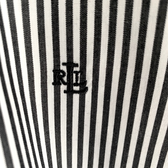 SOLD!!Ralph Lauren Classic Fit Black/White Shirt - Picture 4 of 8